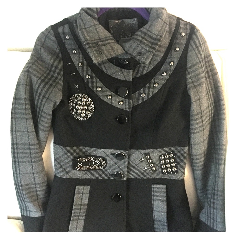 BKE Black & Grey Coat